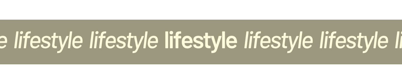 Lifestyle